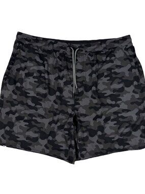 NWT Rhoback Men's The Regiments Gym Shorts Grey Camo Lined Athletic XXL